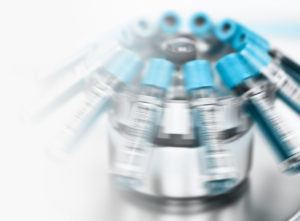 Spinning image of test tubes